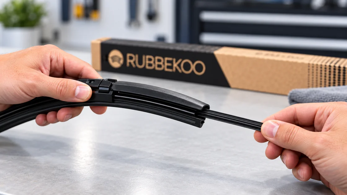 Cambio de la goma de una escobilla Rubbekoo